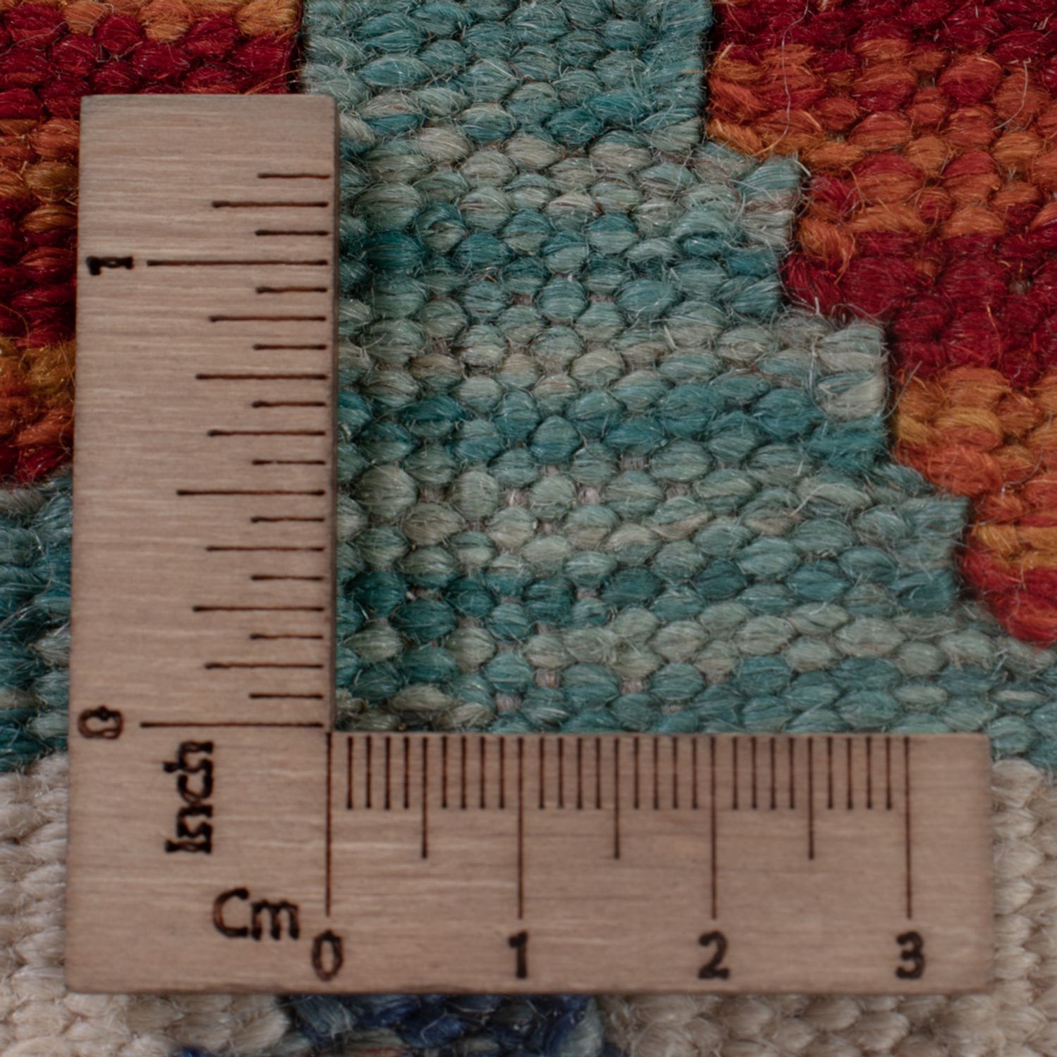 Kelimteppe - Splash - 195 x 158 cm - flerfarget