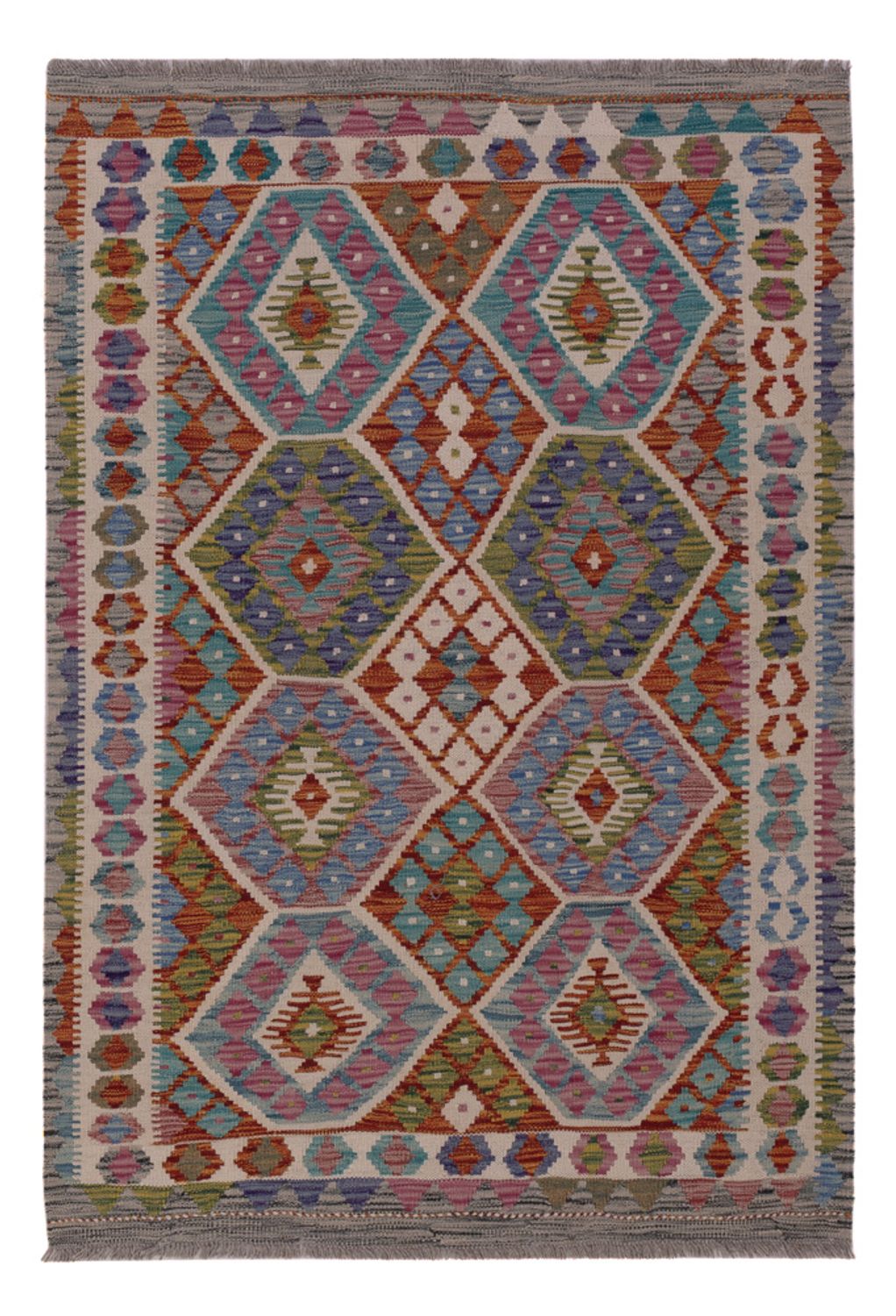 Kelim Rug - Splash - 150 x 107 cm - multicolored