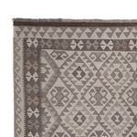 Kelim Rug - Splash - 297 x 206 cm - light grey