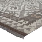 Kelim Rug - Splash - 297 x 206 cm - light grey