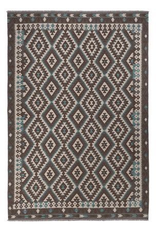 Kelim Rug - Splash - 300 x 204 cm - dark grey