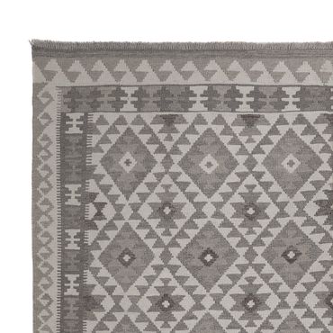 Kelim Rug - Splash - 294 x 203 cm - light grey