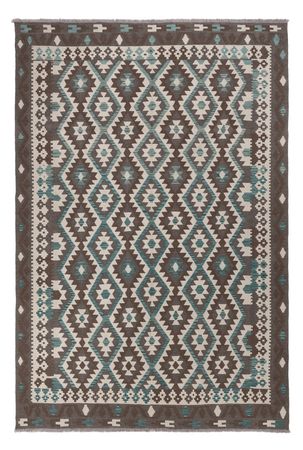 Kelim Rug - Splash - 294 x 197 cm - dark grey