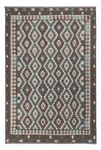 Kelim Rug - Splash - 294 x 197 cm - dark grey