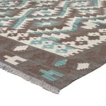 Kelim Rug - Splash - 294 x 197 cm - dark grey