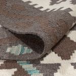 Kelim Rug - Splash - 286 x 206 cm - dark grey