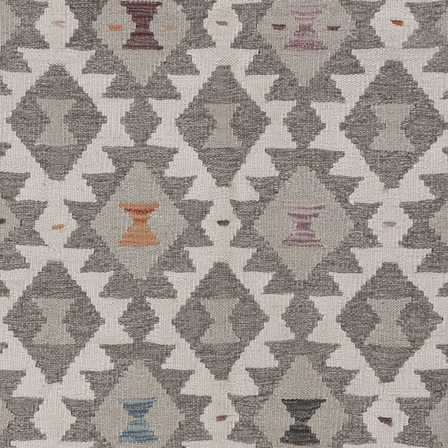 Kelim Rug - Splash - 296 x 202 cm - light grey
