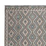 Kelim Rug - Splash - 300 x 253 cm - light green