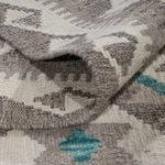 Kelim Rug - Splash - 300 x 253 cm - light green