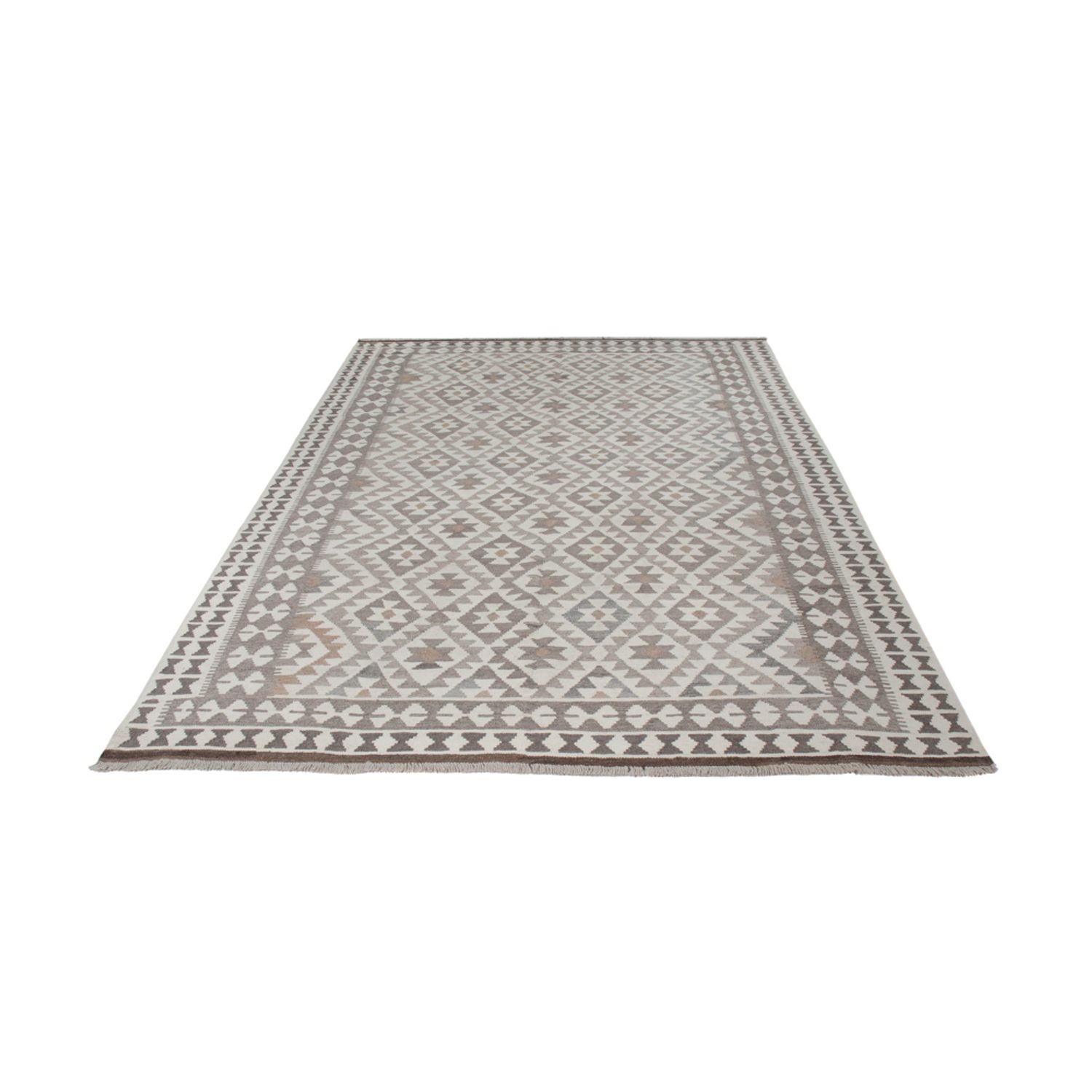 Kelim Rug - Splash - 299 x 200 cm - light grey