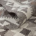 Kelim Rug - Splash - 239 x 185 cm - light grey