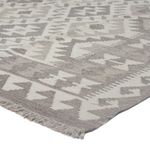 Kelim Rug - Splash - 240 x 179 cm - light grey