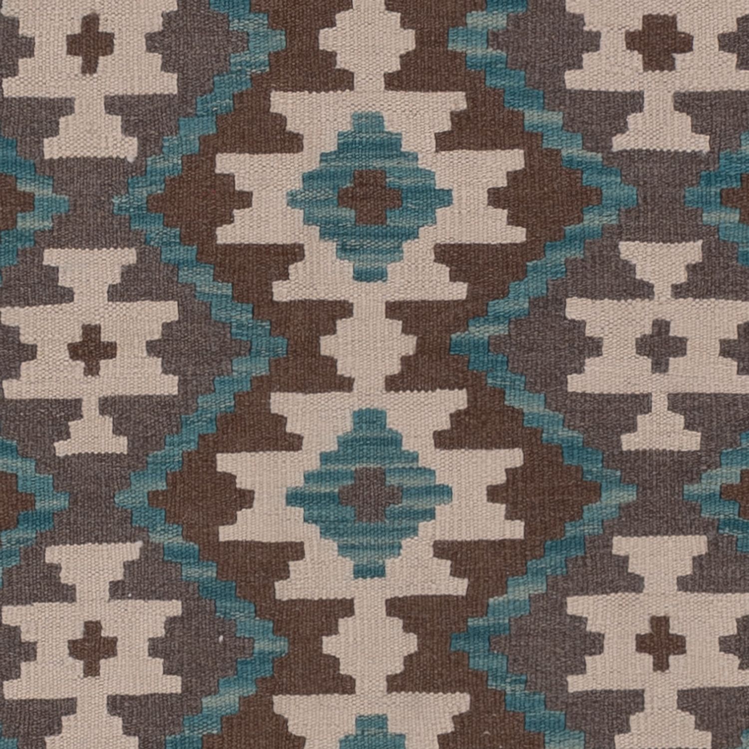 Kelimteppe - Splash - 190 x 147 cm - mørkegrønn