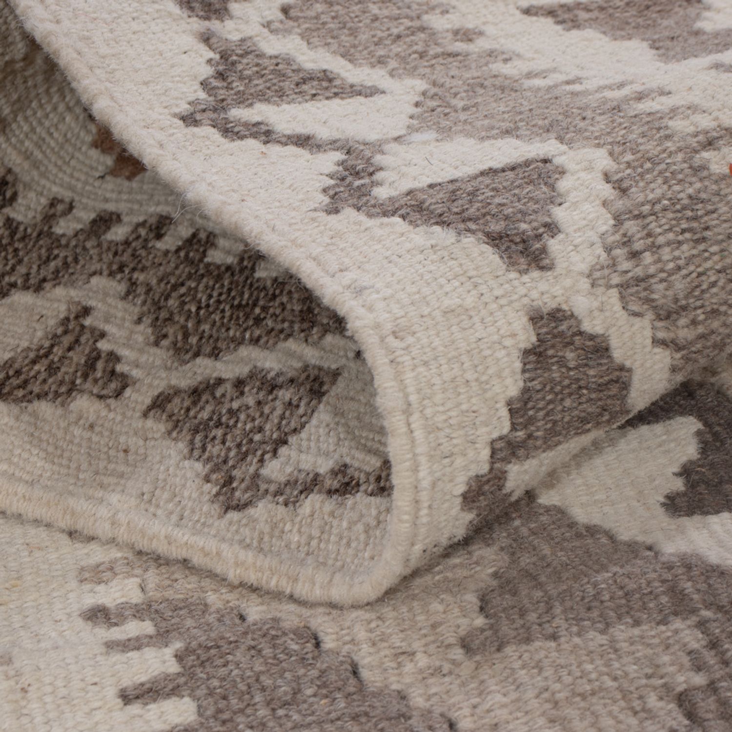 Kelimteppe - Splash - 149 x 104 cm - mørkegrå