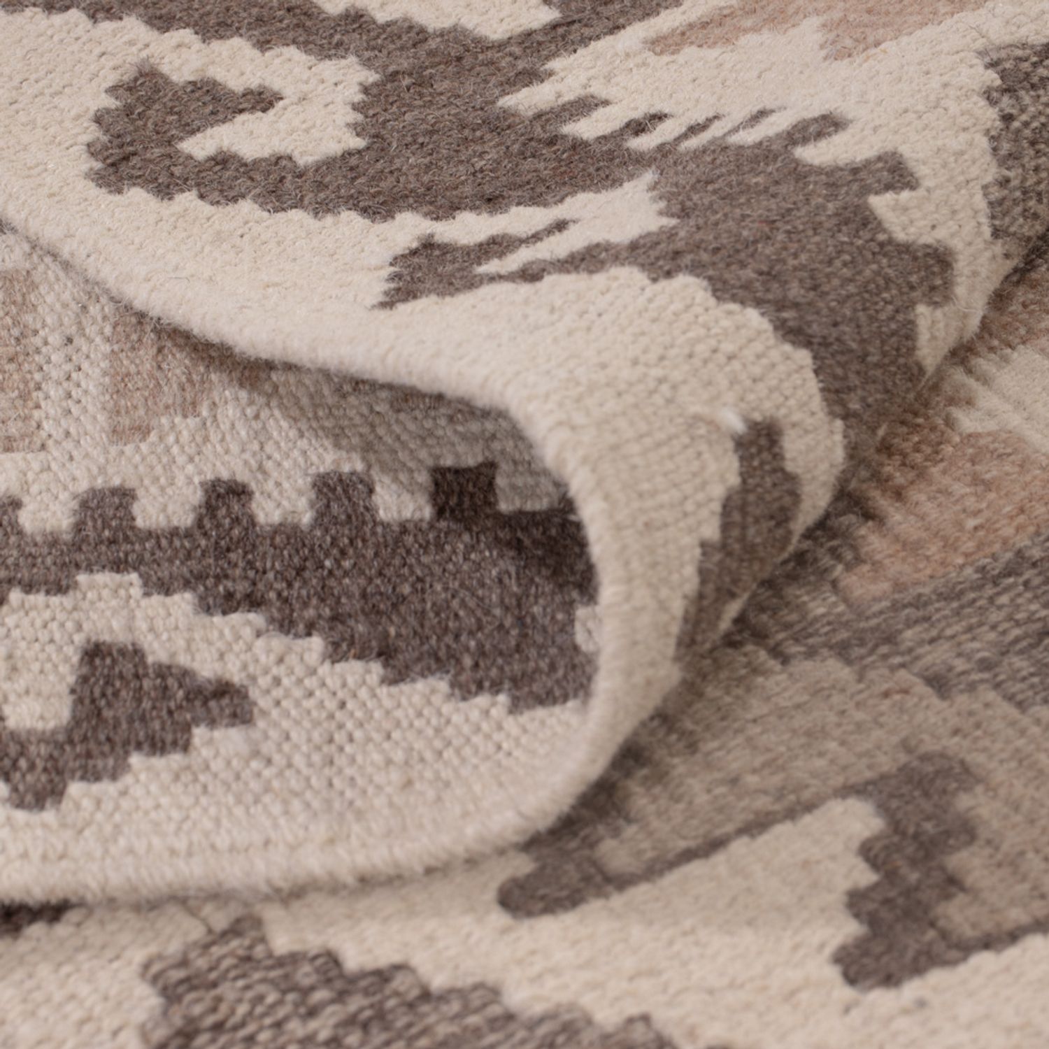 Kelim Rug - Splash - 147 x 100 cm - dark grey