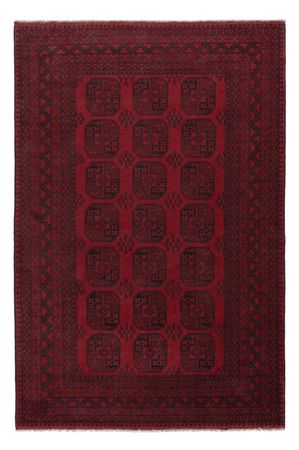 Afghan Rug - Filpa - 293 x 197 cm - dark red