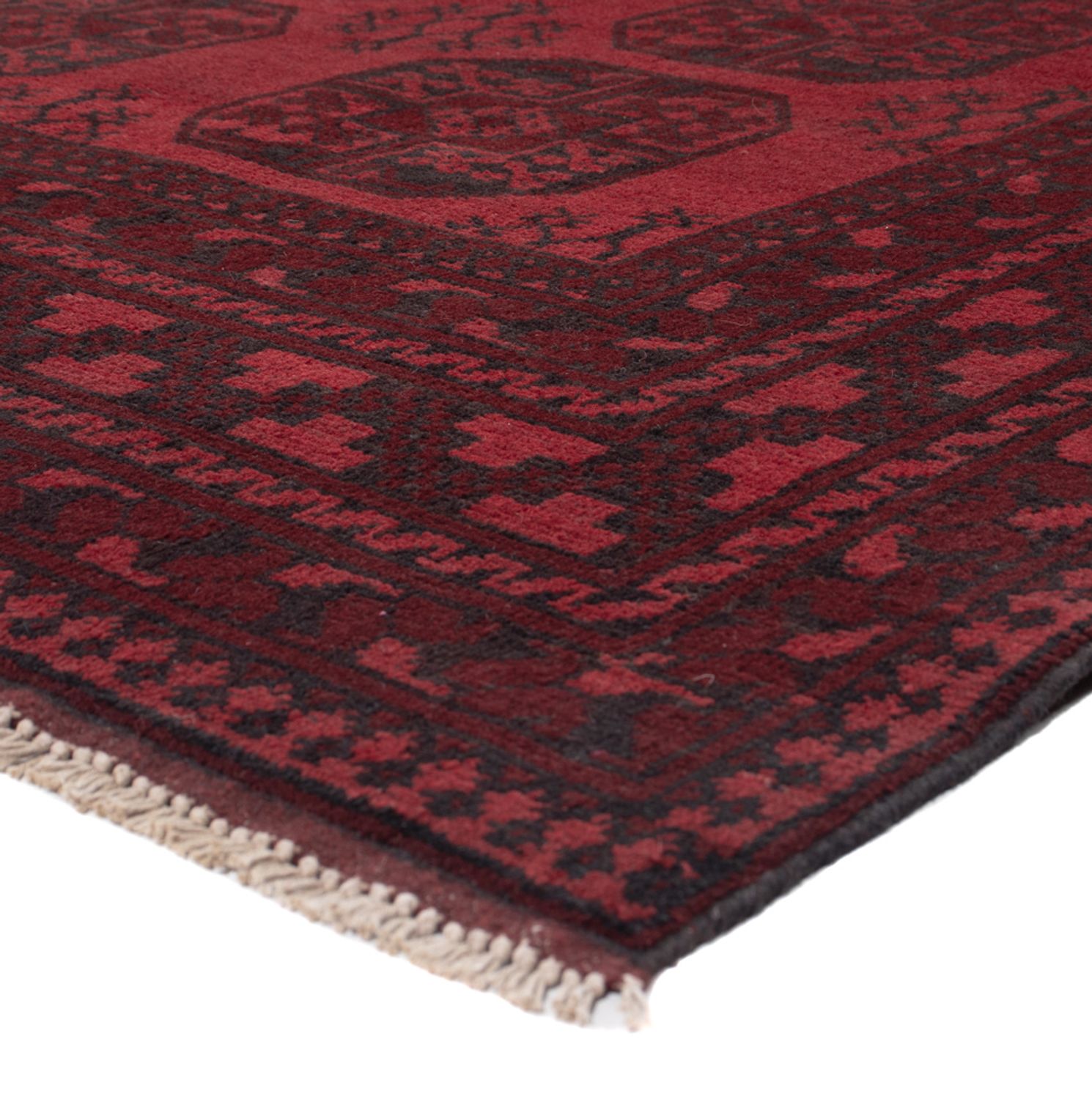 Afghan Rug - Filpa - 288 x 197 cm - dark red