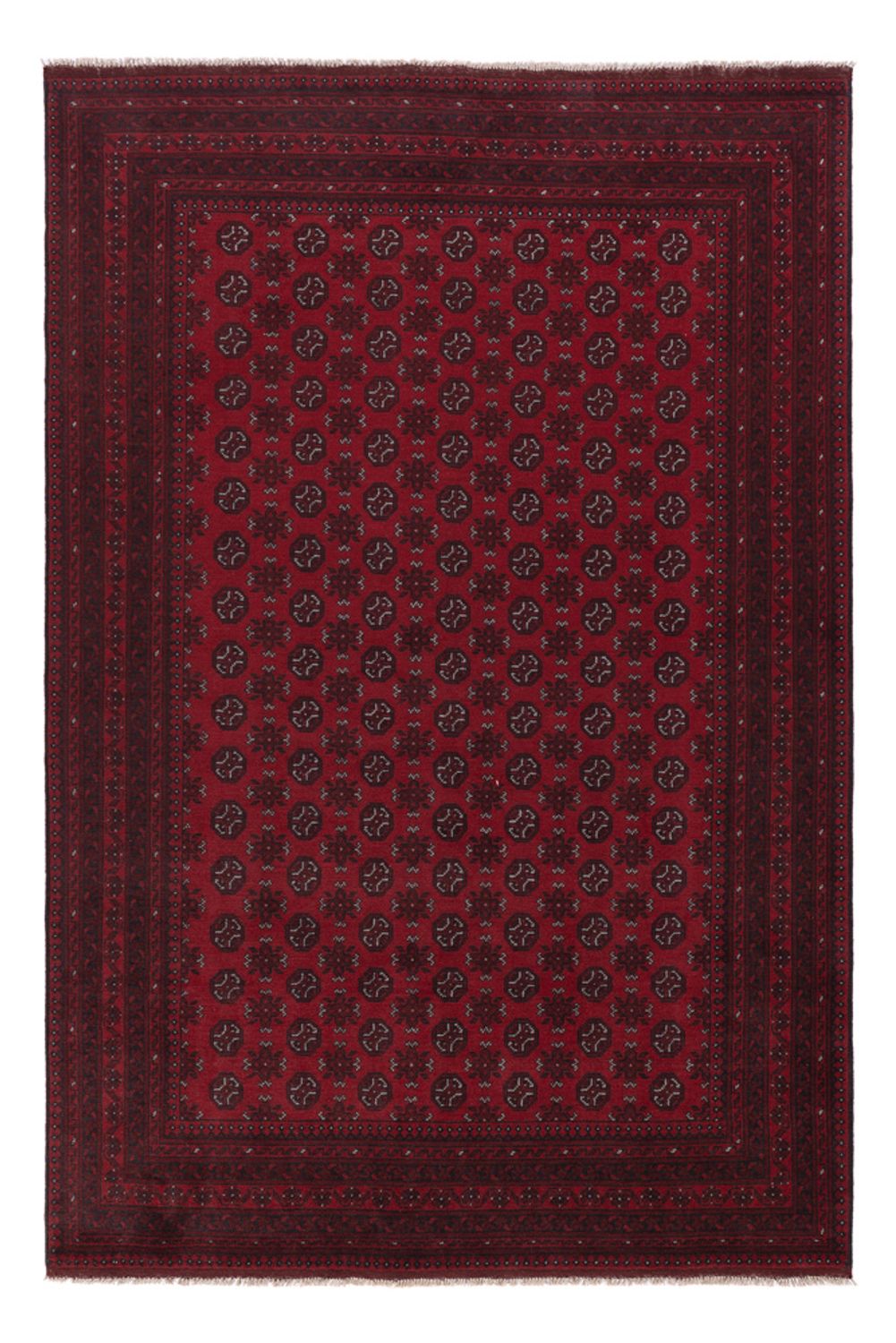 Afghan Rug - Filpa - 292 x 200 cm - dark red
