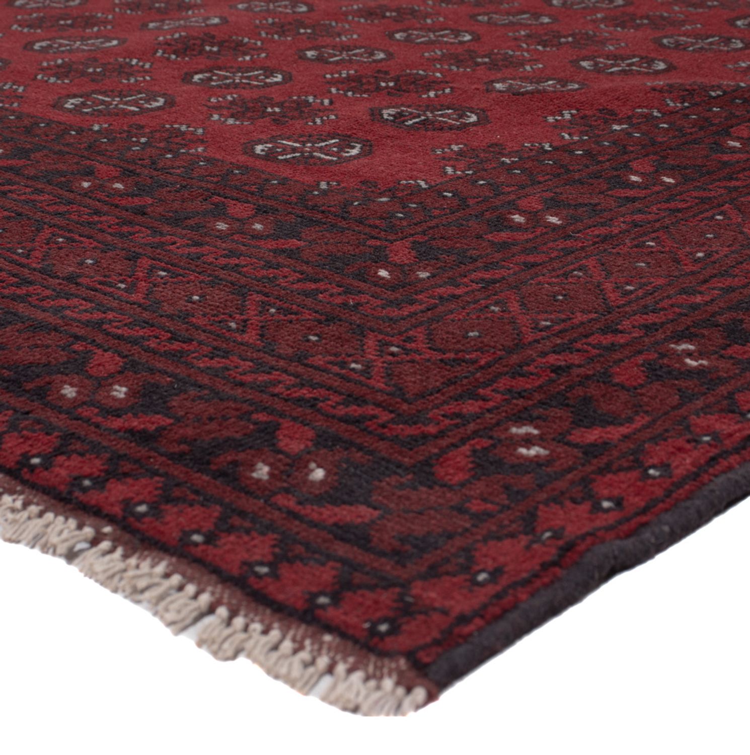 Afghan Rug - Filpa - 283 x 202 cm - dark red