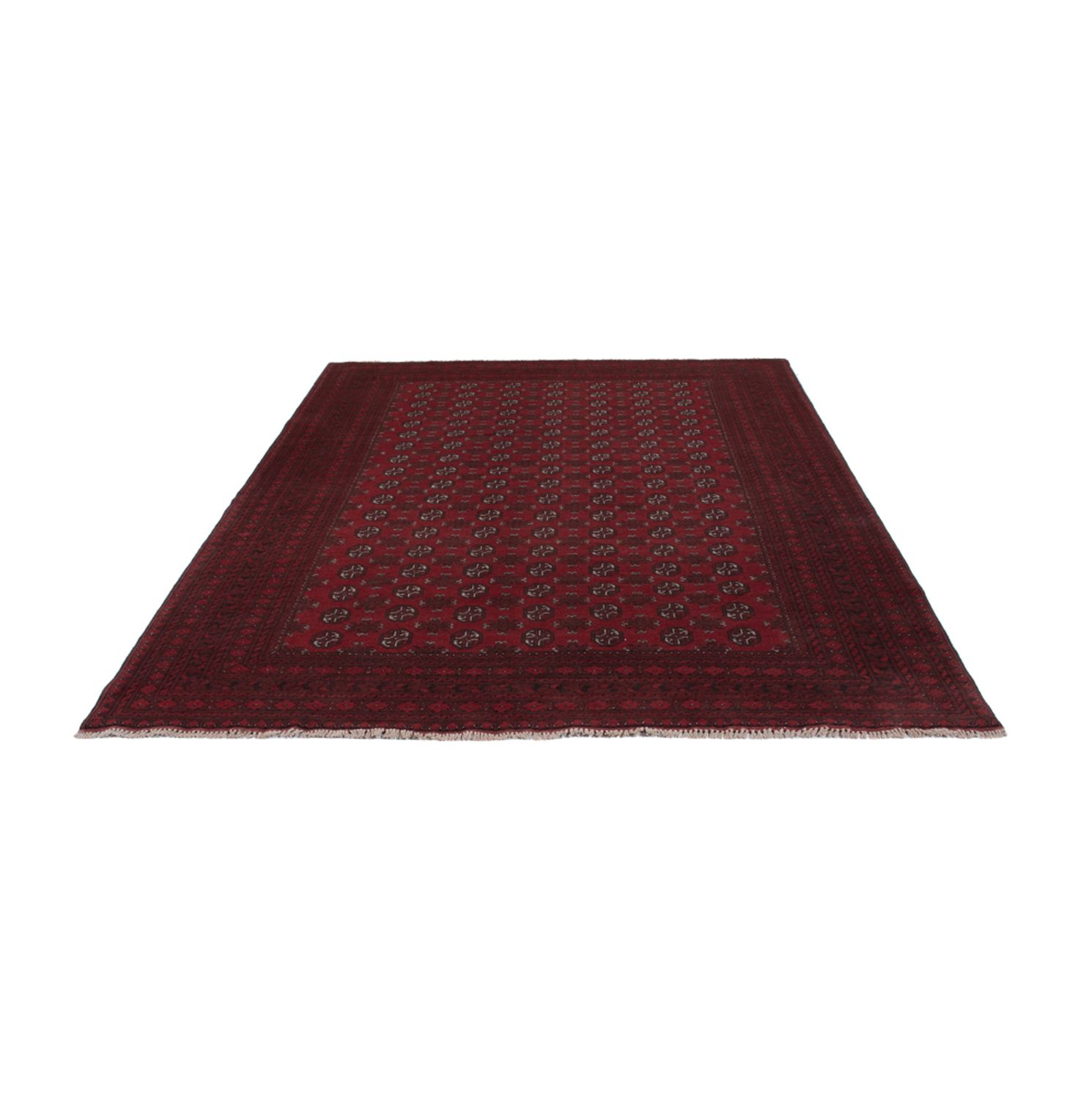 Afghan Rug - Filpa - 288 x 198 cm - dark red