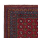 Afghan Rug - Filpa - 196 x 152 cm - dark red