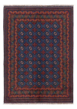 Afghan Rug - Filpa - 201 x 150 cm - dark blue