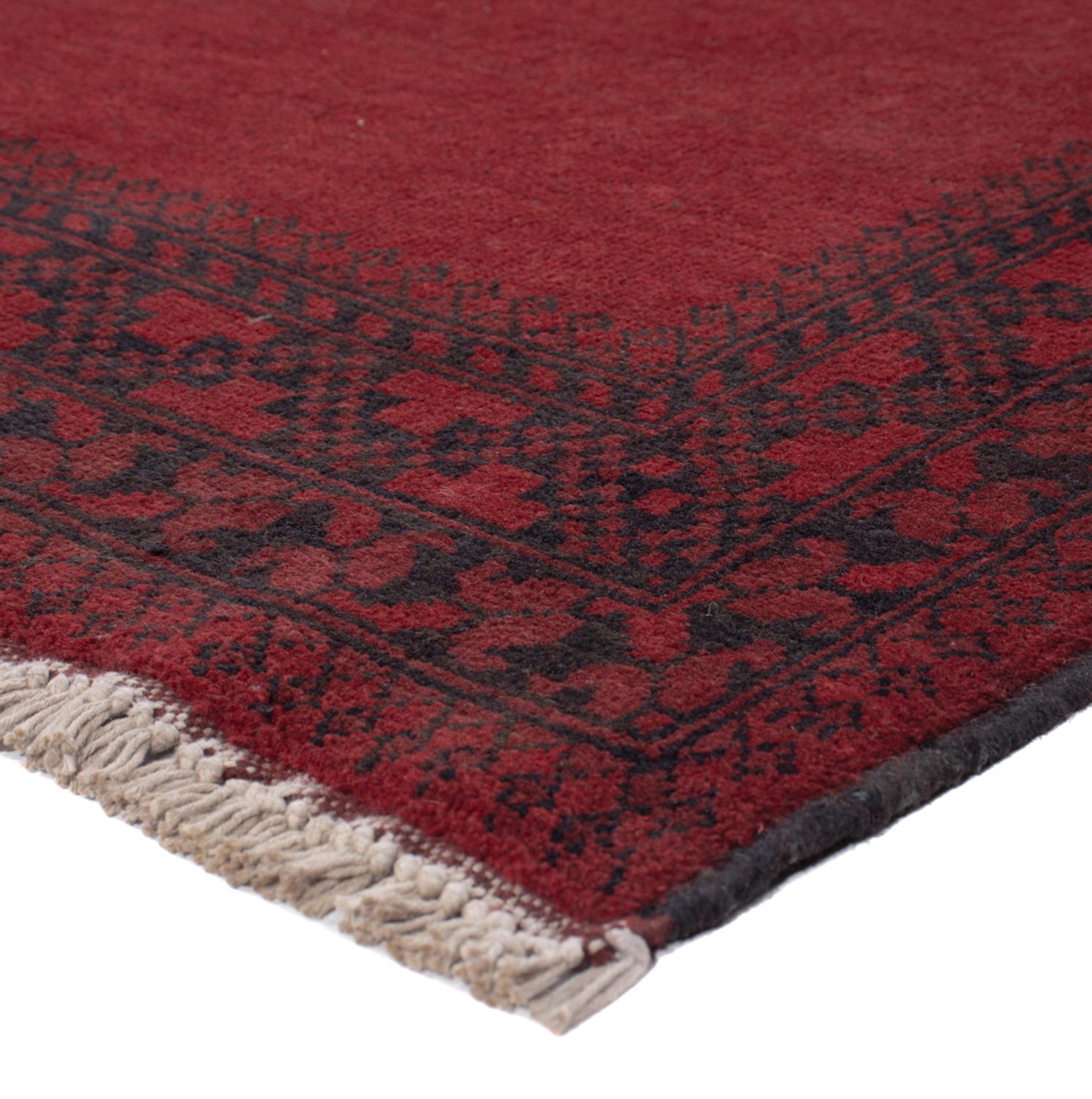 Afghan Rug - Filpa - 195 x 147 cm - red