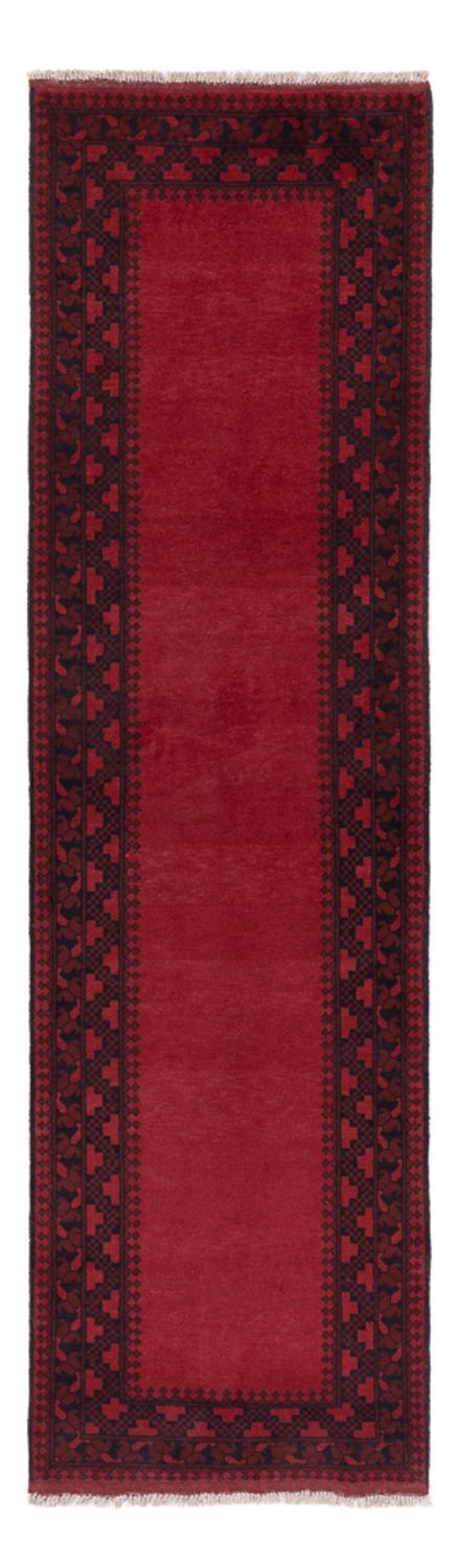 Runner Afghan Rug - Filpa - 293 x 80 cm - red