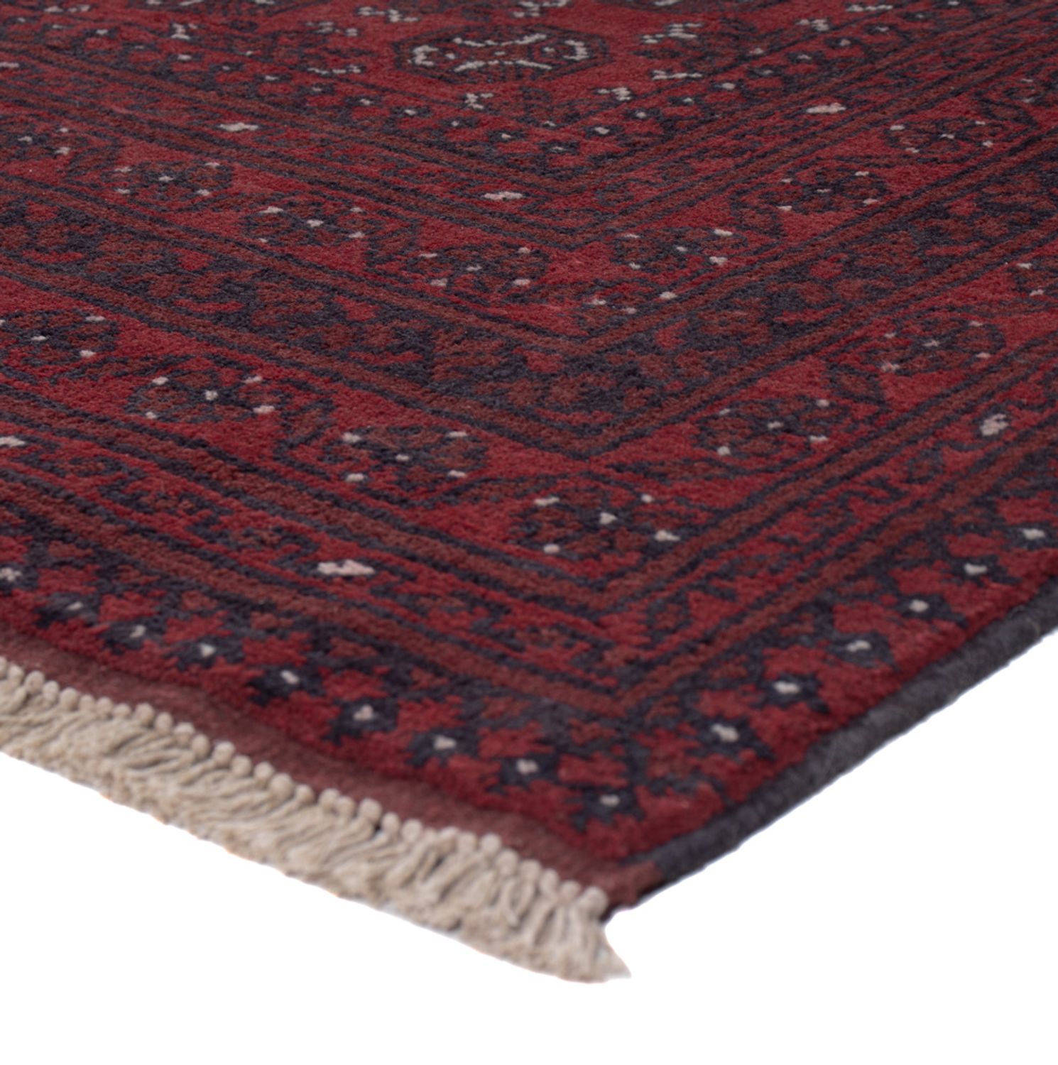Afghan Rug - Filpa - 238 x 166 cm - dark red
