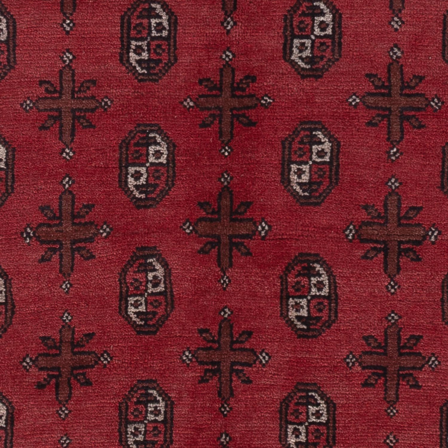 Afghan Rug - Filpa - 242 x 164 cm - dark red