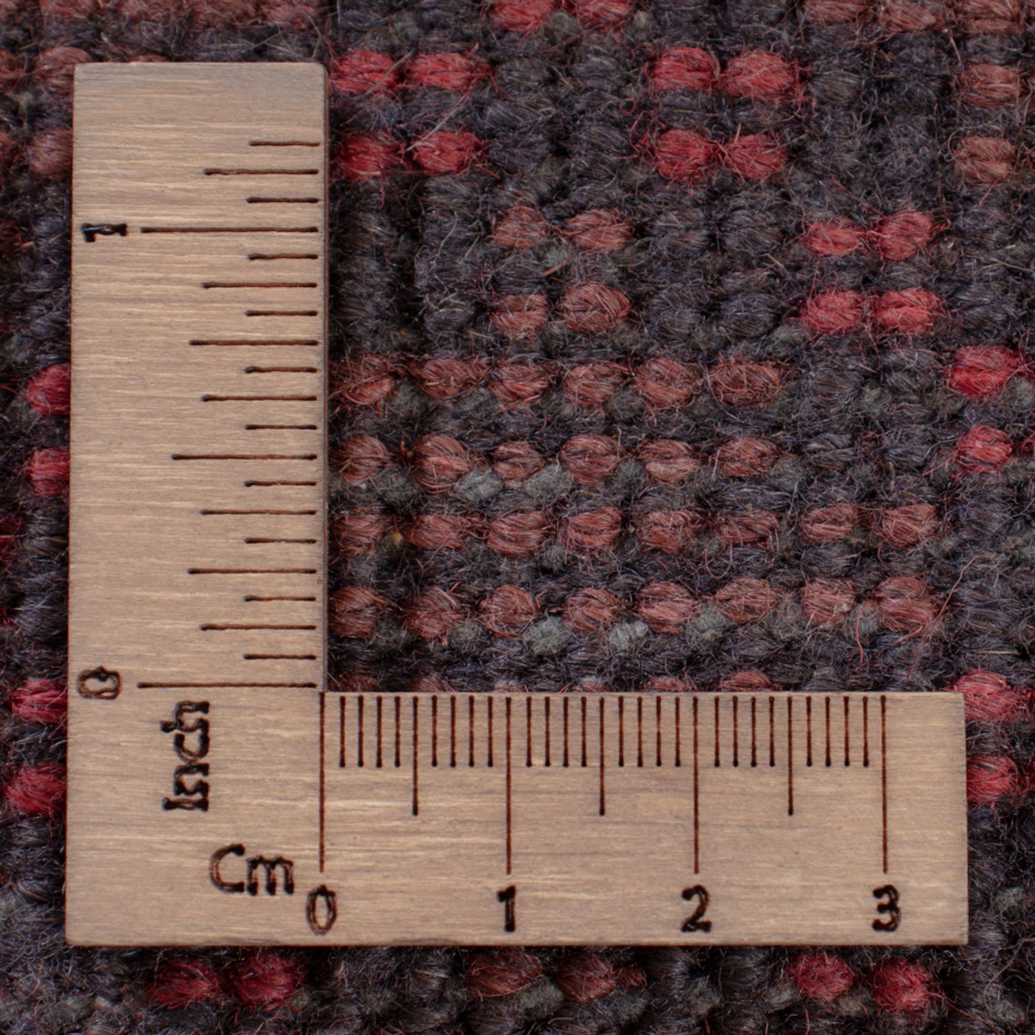 Afghan Rug - Filpa - 242 x 164 cm - dark red