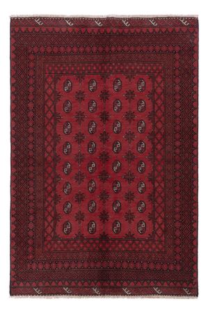 Afghan Rug - Filpa - 242 x 164 cm - dark red