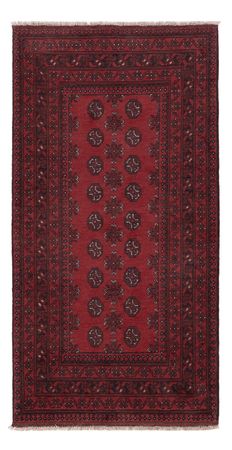 Runner Afghan Rug - Filpa - 194 x 99 cm - dark red