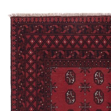 Afghan Rug - Filpa - 199 x 149 cm - dark red