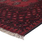 Afghan Rug - Filpa - 199 x 149 cm - dark red