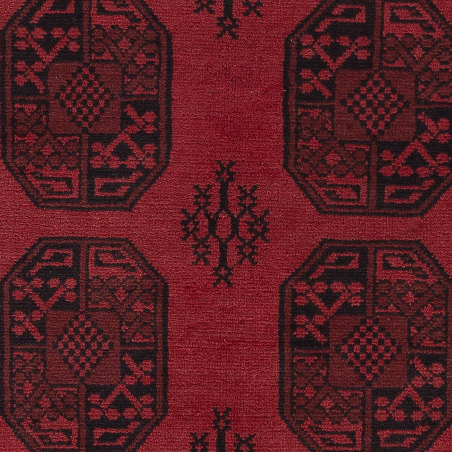 Afghan Rug - Filpa - 242 x 162 cm - dark red