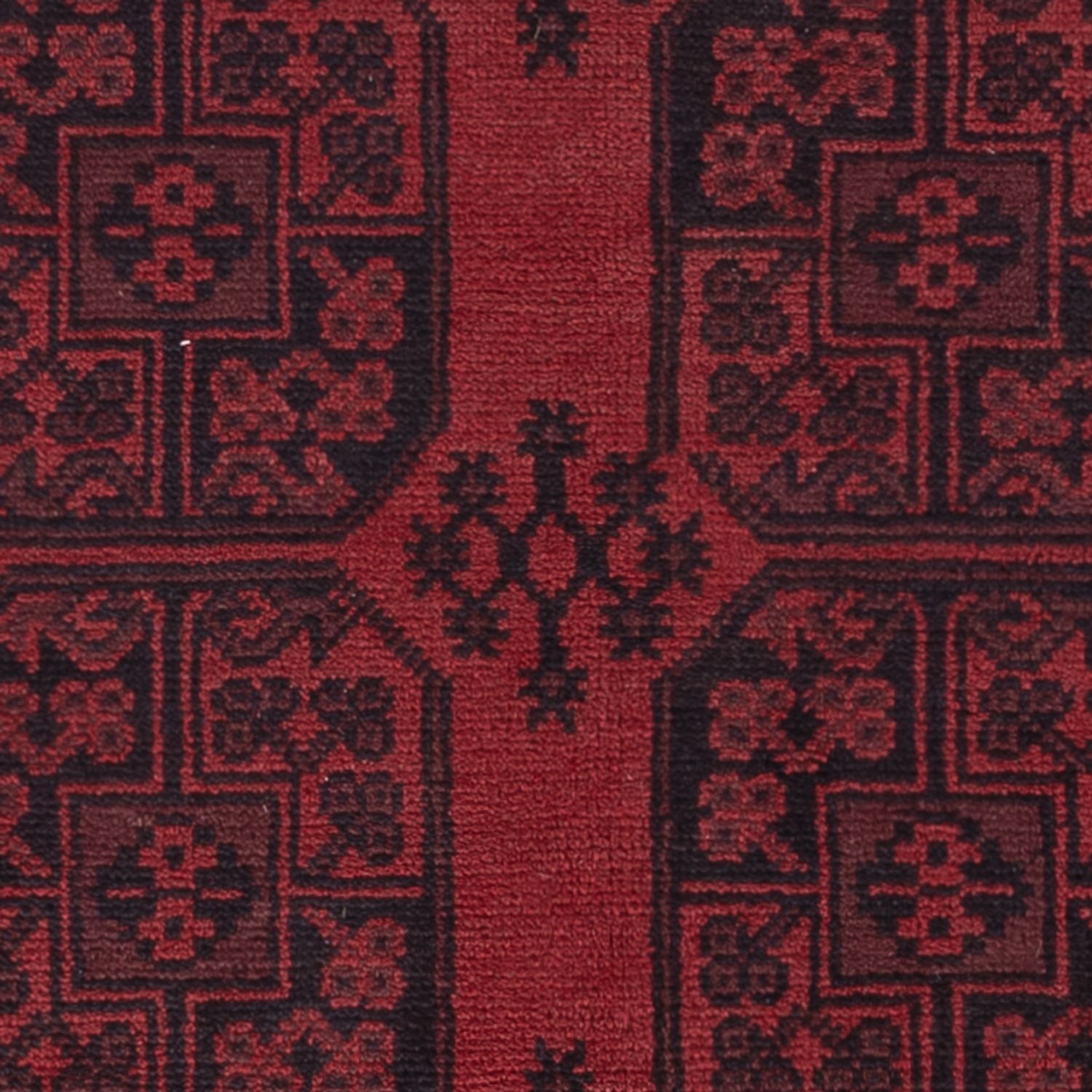 Afghan Rug - Filpa - 198 x 142 cm - dark red