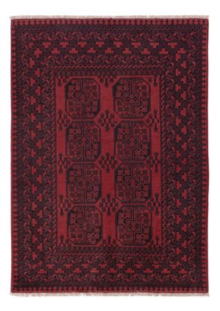 Afghan Rug - Filpa - 198 x 142 cm - dark red
