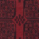 Afghan Rug - Filpa - 198 x 142 cm - dark red