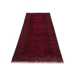 Runner Afghan Rug - Kunduz - 294 x 84 cm - dark red