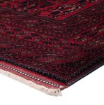 Runner Afghan Rug - 300 x 82 cm - dark red