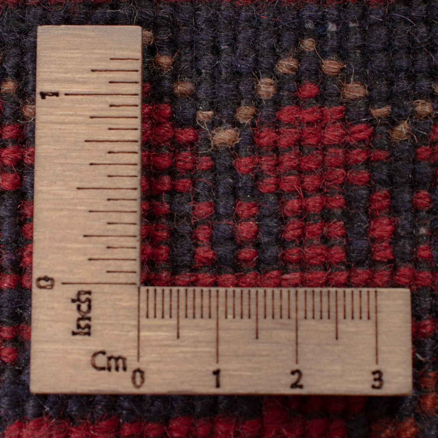 Runner Afghan Rug - Kunduz - 299 x 82 cm - dark red