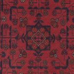 Runner Afghan Rug - Kunduz - 295 x 79 cm - dark red