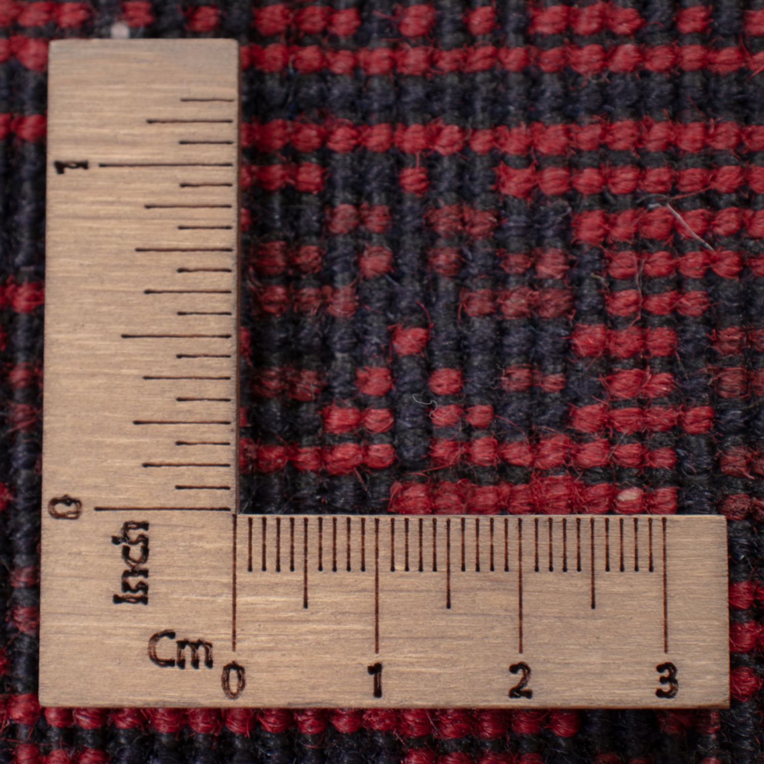 Runner Afghan Rug - Kunduz - 292 x 80 cm - dark red