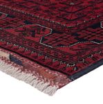 Runner Afghan Rug - Kunduz - 292 x 80 cm - dark red