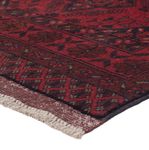 Runner Afghan Rug - Kunduz - 297 x 80 cm - dark red