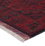 Runner Afghan Rug - Kunduz - 298 x 81 cm - dark red