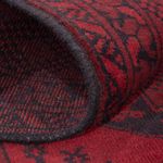 Runner Afghan Rug - Filpa - 187 x 95 cm - dark red