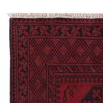 Runner Afghan Rug - Filpa - 194 x 100 cm - dark red