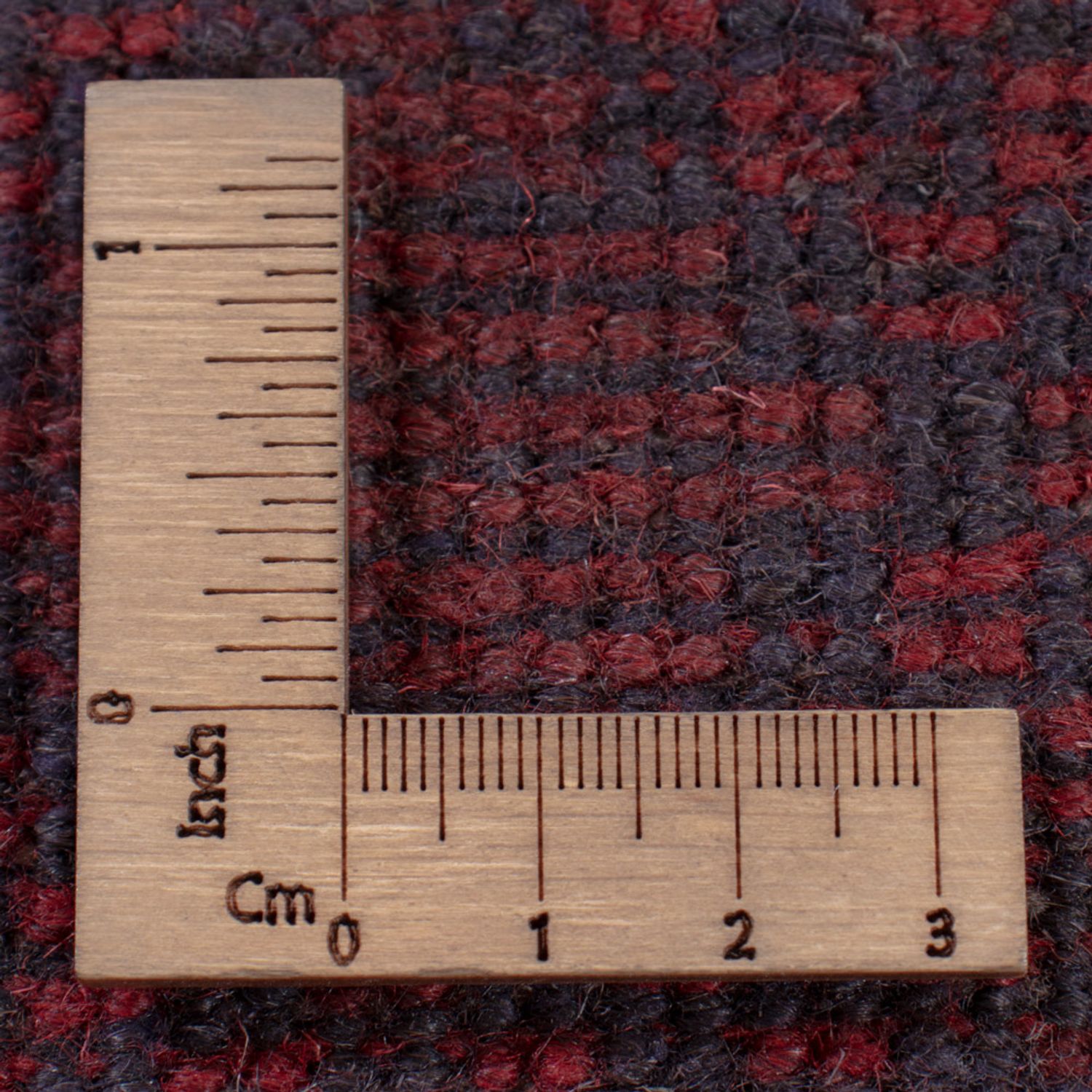 Afghan Rug - Filpa - 193 x 150 cm - dark red